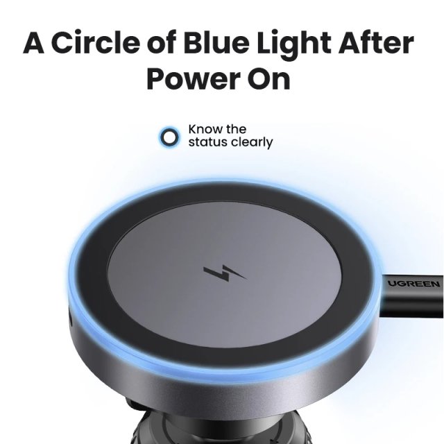 Magnetic Car Phone Holder and Wireless Charger - Image 4