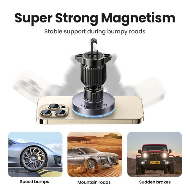 Magnetic Car Phone Holder and Wireless Charger - Image 3