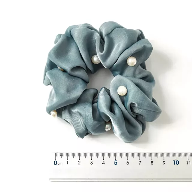 Satin Silk Pearl Hair Scrunchies – Stylish Elastic Hair Accessories - Image 5