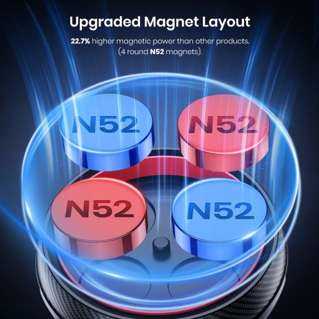 360° Adjustable Magnetic Car Phone Mount - Image 6