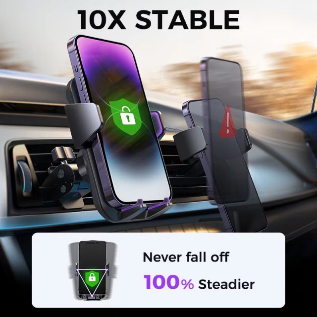 Military-Grade Car Phone Holder with Air Vent Mount - Image 7