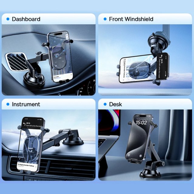 15W Wireless Car Charger Phone Holder - Image 2