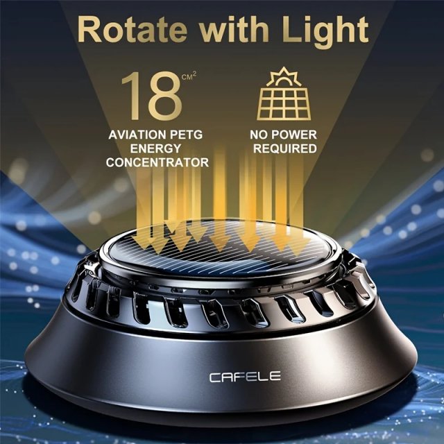 Solar-Powered 360° Rotating Car Air Freshener & Purifier - Image 5