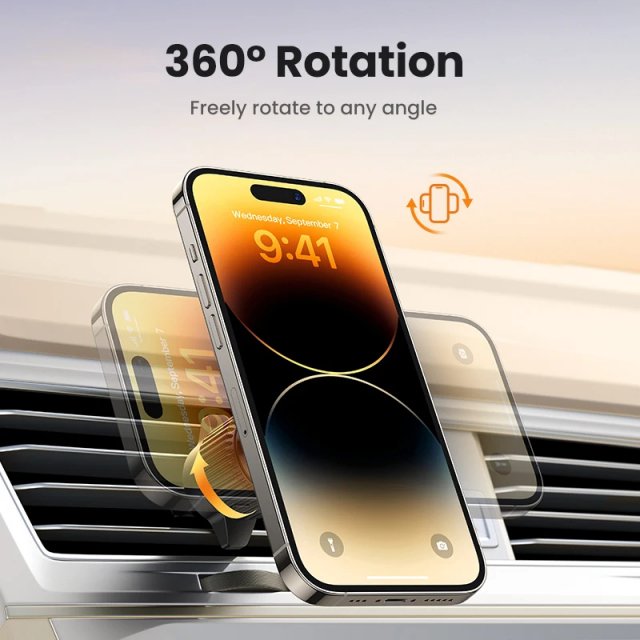 Magnetic Car Phone Holder and Wireless Charger - Image 5