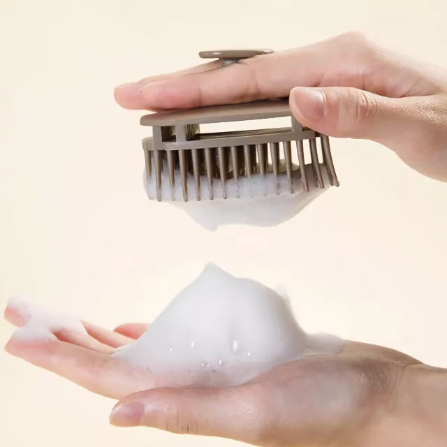 Square Shampoo Brush - Scalp Massage & Hair Washing Comb - Image 3
