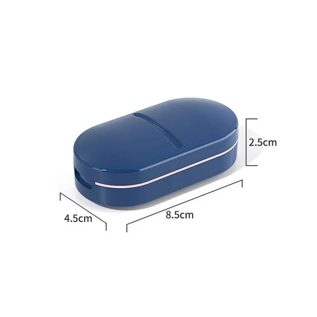 Portable 2-in-1 Pill Cutter and Storage Box – Mini Medicine Divider and Crusher - Image 6
