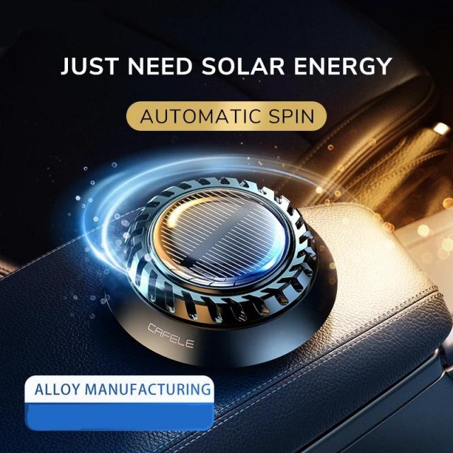 Solar-Powered 360° Rotating Car Air Freshener & Purifier - Image 3