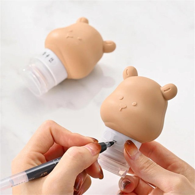 80ml Silicone Bear Travel Lotion Dispenser Bottle - Image 3