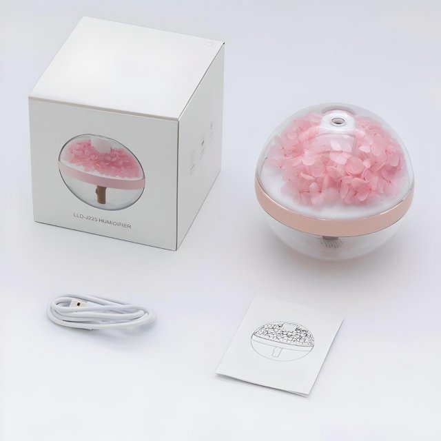 Portable Wireless Air Humidifier with Eternal Flower & Warm White Lamp - Image 5