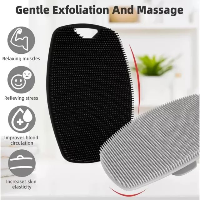 Premium Silicone Exfoliating Body Scrubber and Massager - Image 3