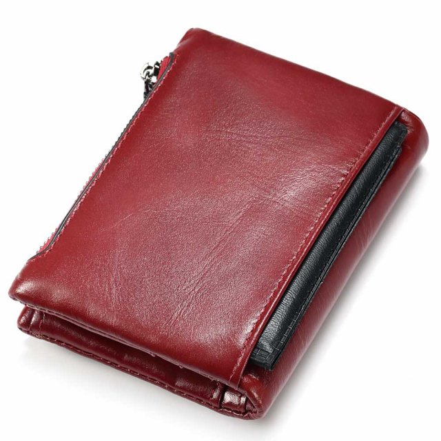 Elegant Women's Genuine Leather RFID Bifold Wallet - Image 2