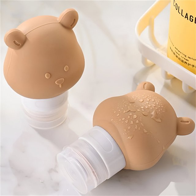 80ml Silicone Bear Travel Lotion Dispenser Bottle - Image 4