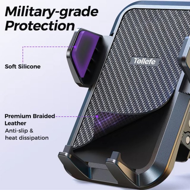 Military-Grade Car Phone Holder with Air Vent Mount - Image 6