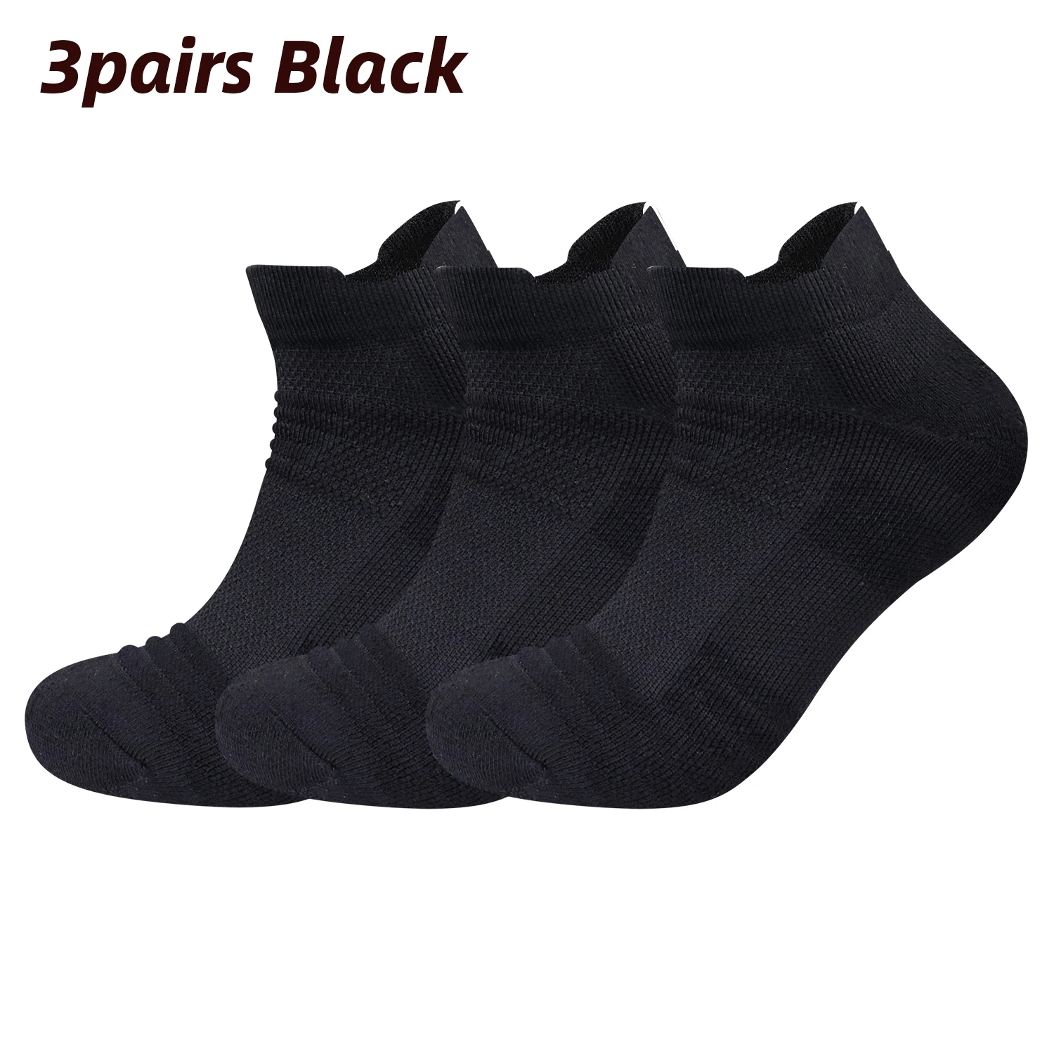 3 pairs black