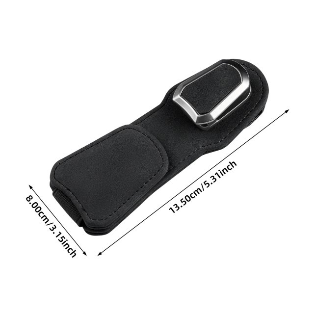Universal Suede Car Sunglasses Holder Clip - Image 6