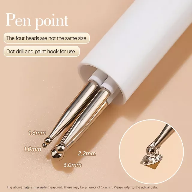 4-in-1 Nail Art Dotting Tools – Nail Drill Point Pen for Perfect Nail Designs - Image 3