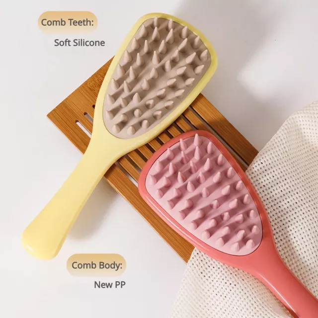Silicone Long Handle Shampoo Brush for Scalp Massage - Image 4