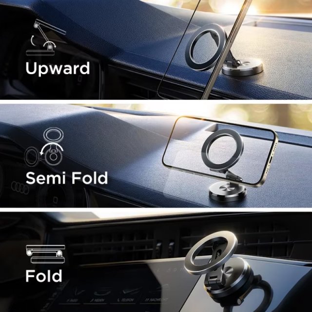 Foldable Magnetic Car Phone Holder - Image 5