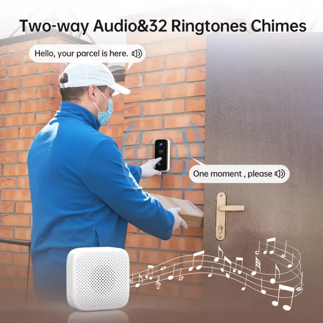 Wireless WiFi Video Doorbell Chime with Remote Control - Image 3