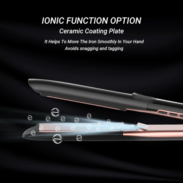 260℃ / 500 ℉ New 2 in 1 Hair Straightener Curler Fast Heating Flat Iron With a Vibration Function Negative Ion Ceramic Plates - Image 5