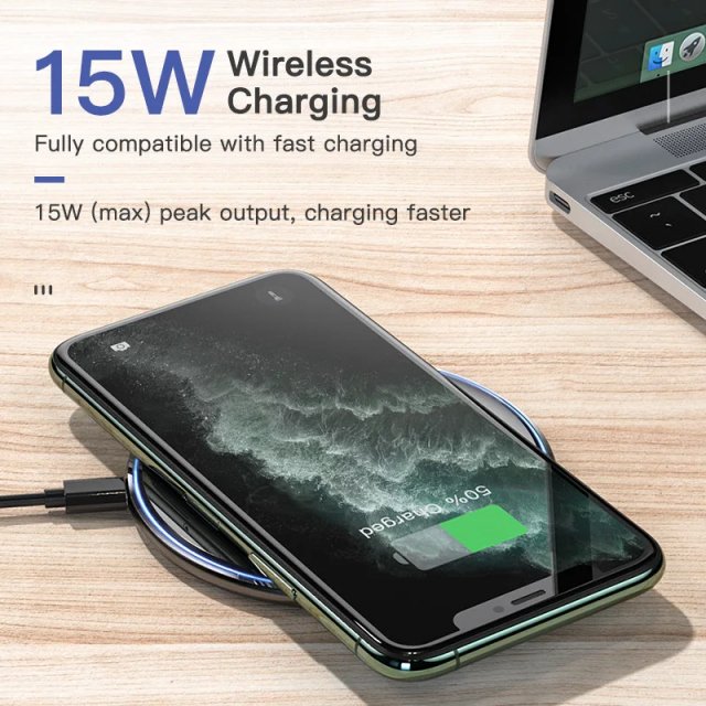 15W Fast Wireless Charger for iPhone and Samsung - Image 4