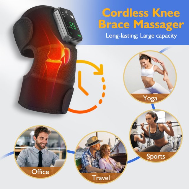 Rechargeable Heated Knee and Elbow Massager with Vibration - Image 7