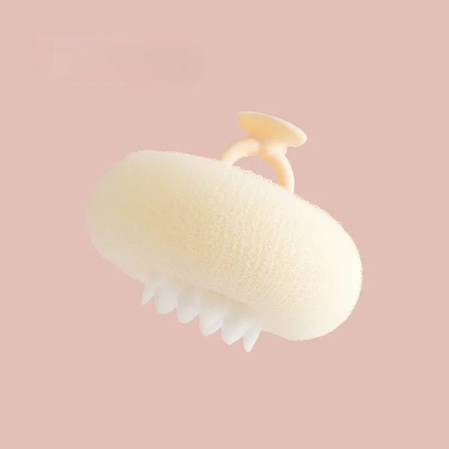 Flower Pattern Suction Cup Bath Sponge - Image 7