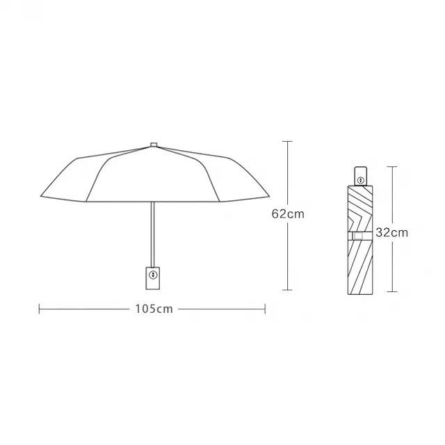 Windproof Reverse Folding Umbrella - UV Protection, Fully Automatic, Anti-Rebound - Image 7