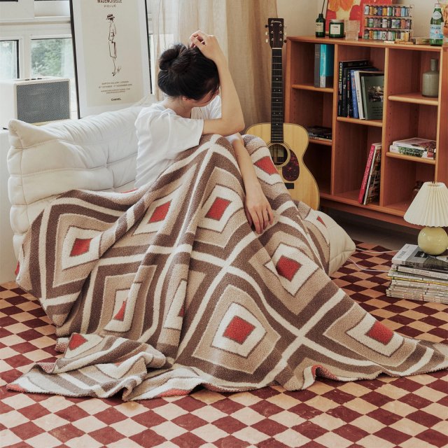 Endless Colorful Plaid Blanket - Image 6