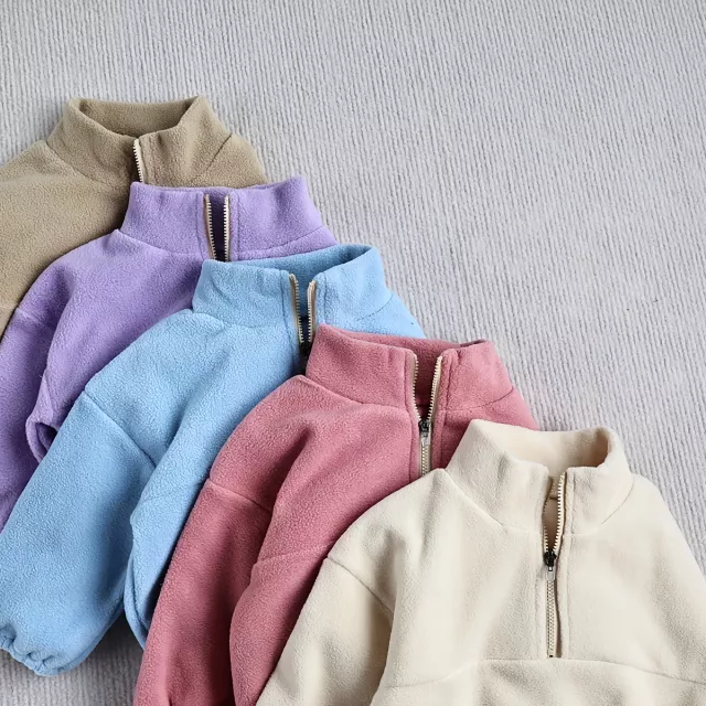 Cozy Autumn Baby Sports Suit - Toddler Fleece Hoodie Set - Image 5