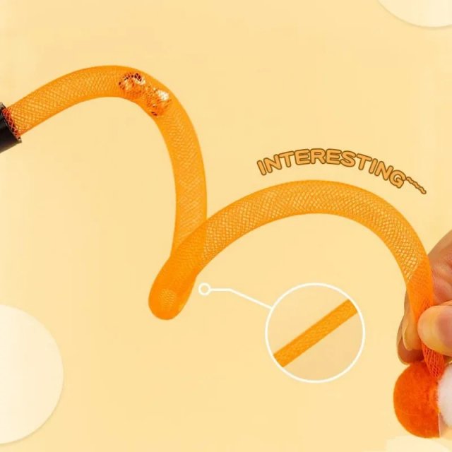 Interactive Cat Teaser Toy with Butterfly, Bell, and Wool Ball - Image 5