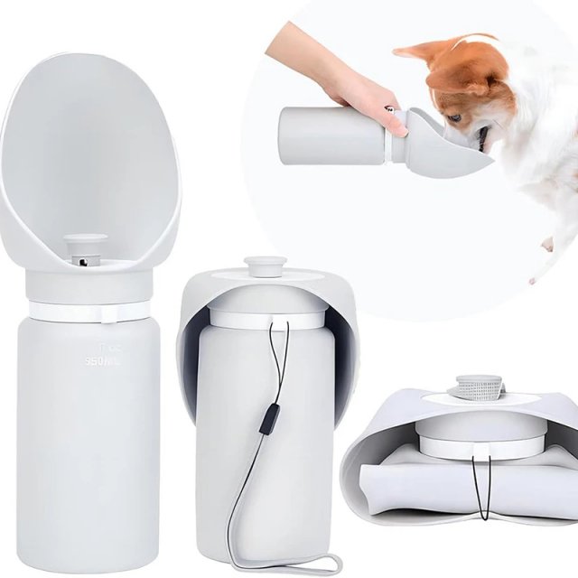 550ml Foldable & Leak-Proof Pet Water Bottle for Travel - Image 3
