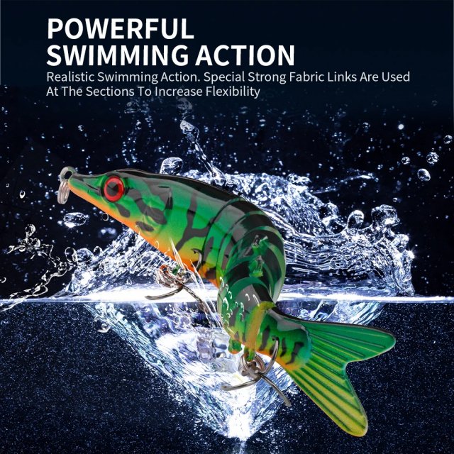 100mm Multi-Jointed Fishing Lures - Image 3