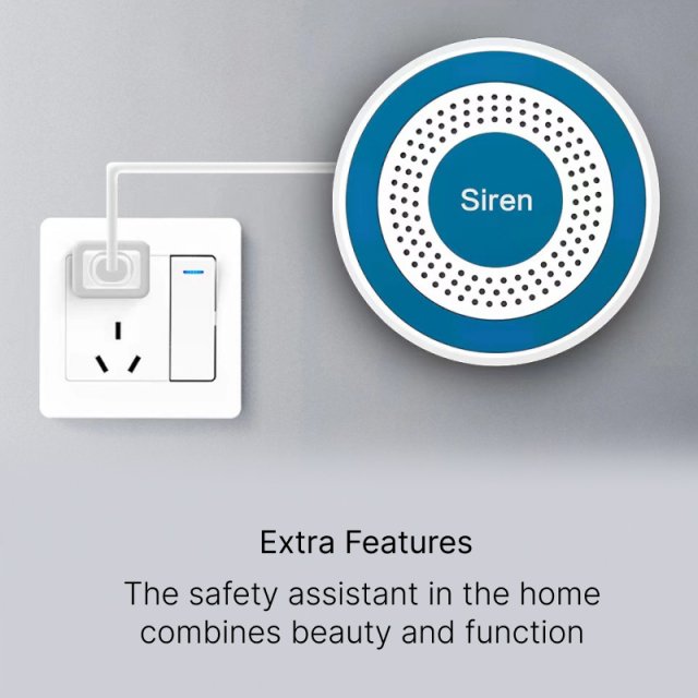 85dB Wireless Siren with Strobe Light for 433MHz GSM Security Systems - Image 4