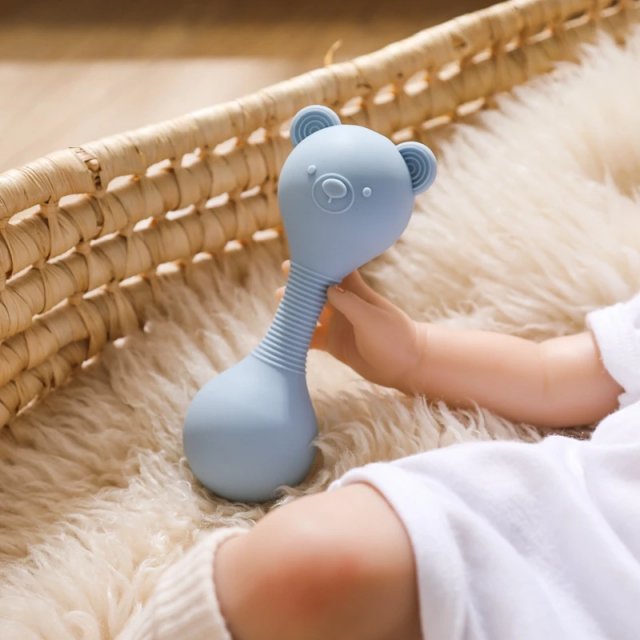 Baby Silicone Sand Hammer Teether Toy - Image 4