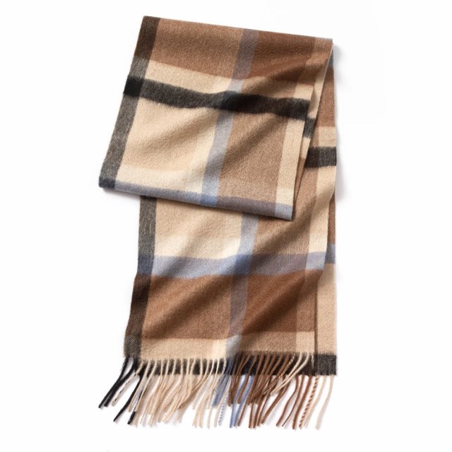 Luxury Cashmere Scarf with Tassels - Stylish Wrap and Shawl - Image 4