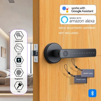 Smart Bluetooth Fingerprint Lock – Keyless Access with Voice Control