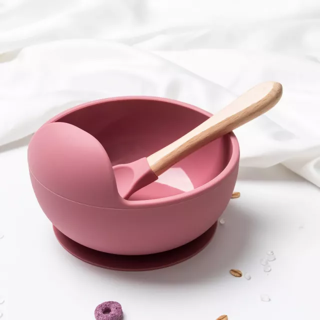 Children's Silicone Bamboo Feeding Bowl Set – Easy to Clean & Fun - Image 6