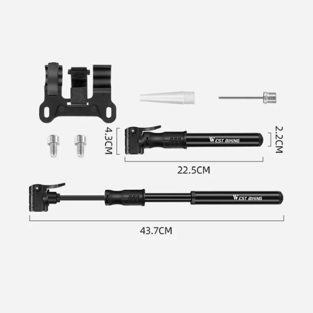 Portable Mini Bike Pump for Easy Inflation - Image 8