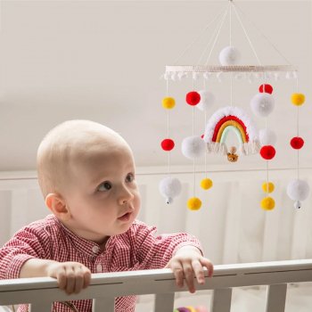Soft Felt Rainbow Crib Mobile