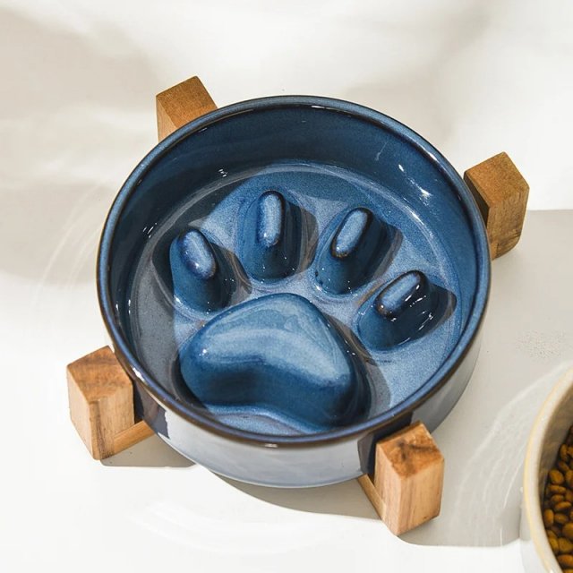 Ceramic Slow Feeder Bowl for Dogs & Cats - Image 3