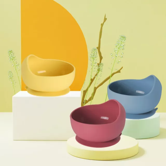 Children's Silicone Bamboo Feeding Bowl Set – Easy to Clean & Fun - Image 2