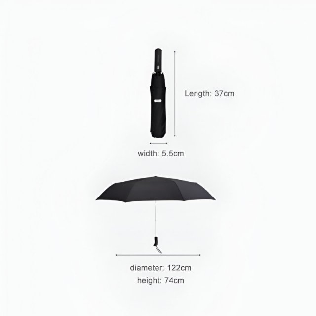 Large Windproof Folding Umbrella - Image 7