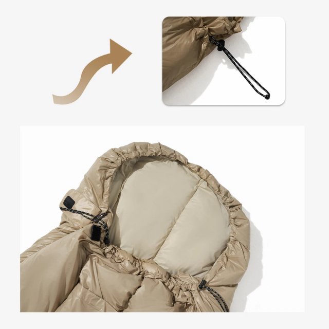Ultra-Light Winter Down Sleeping Bag for Camping - Image 5