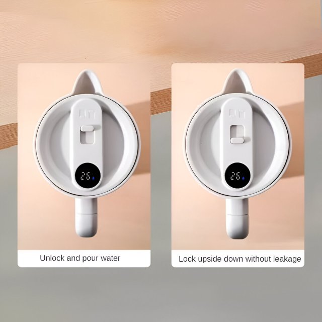 Stainless Steel Insulation Kettle with Temperature Display - Image 4
