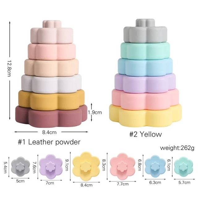 Silicone Rainbow Stacking Toy - Image 9