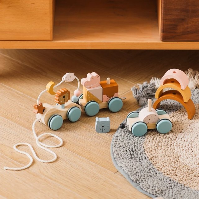 Montessori Wooden Train Set - Image 3