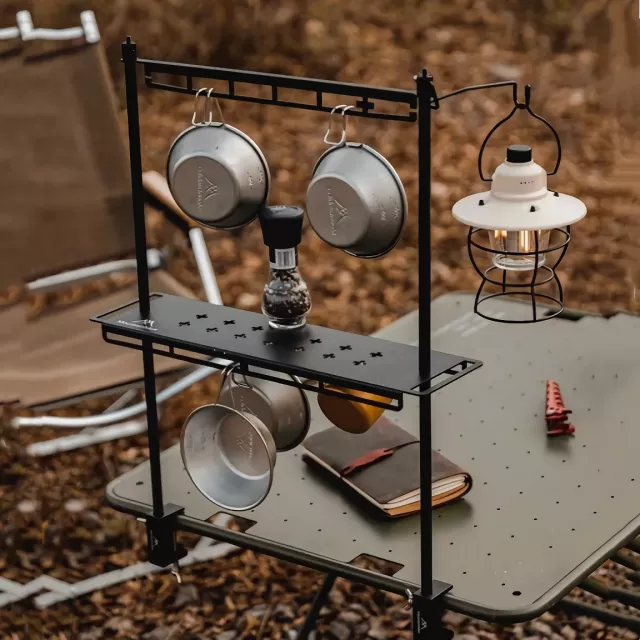 Multi-Functional Portable Camping Table Storage Rack - Image 3