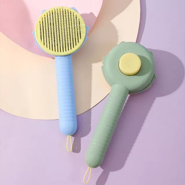 Self-Cleaning Cat and Dog Hair Brush with One-Click Fur Removal - Image 6