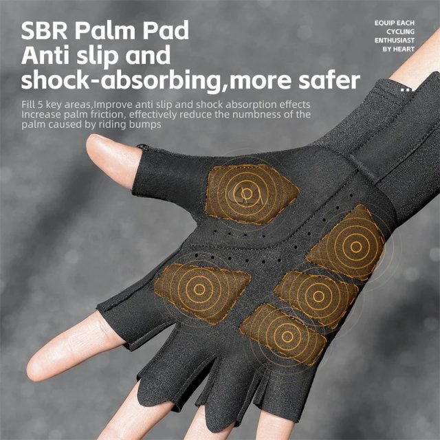 Breathable Half Finger Cycling Gloves - Image 3